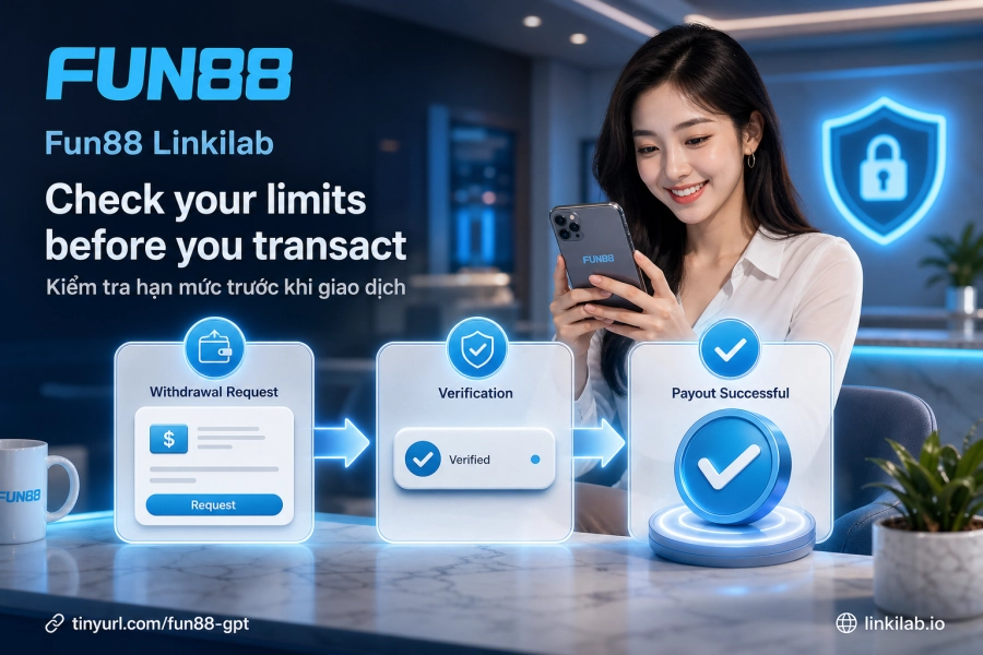 hạn mức giao dịch Fun88 nạp rút tiền kênh thanh toán nội địa