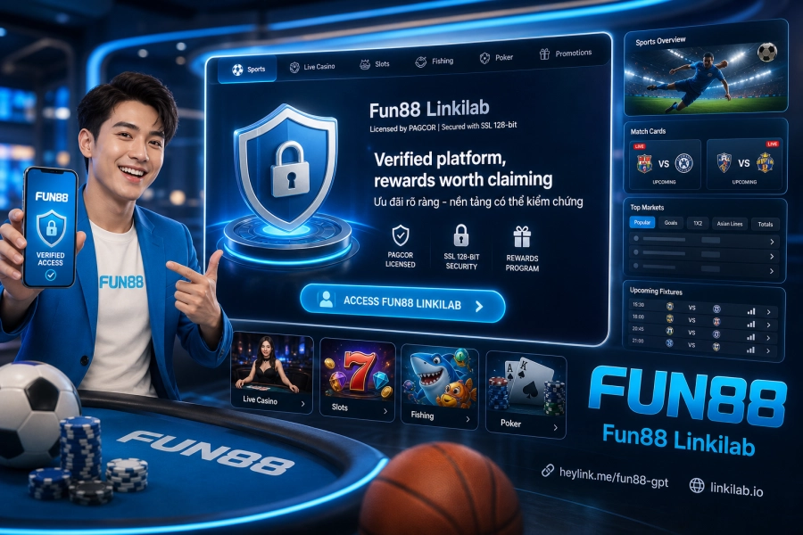 Fun88 Trang chủ đóng vai trò điểm vào chính để nhận diện thương hiệu và chọn đúng chuyên mục