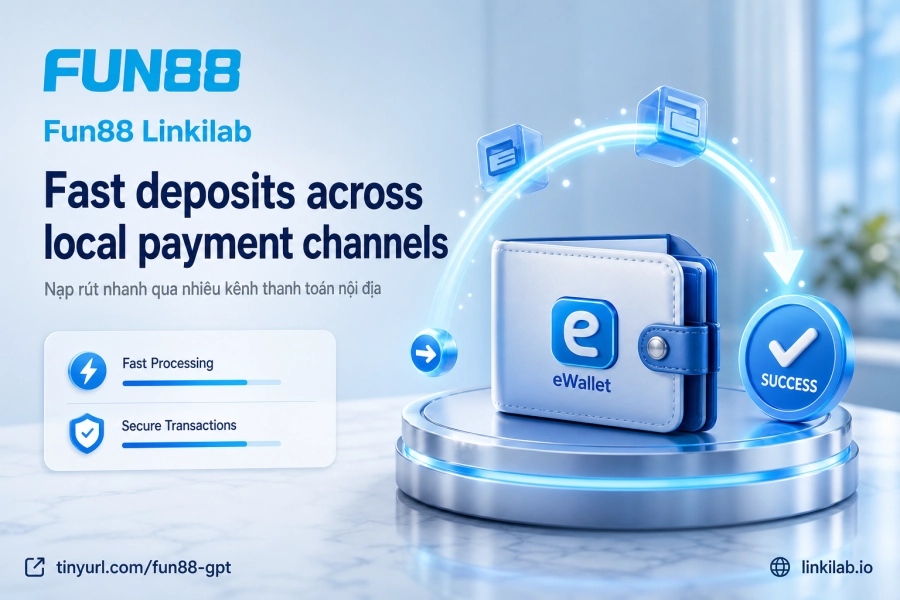 Nạp rút tiền Fun88 kênh thanh toán nội địa ví điện tử USDT