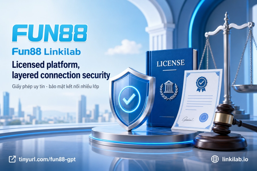 Fun88 giấy phép PAGCOR Isle of Man bảo mật TLS SSL IOVATION