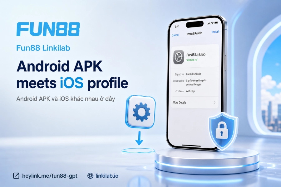 cài đặt Fun88 Android APK iOS profile từng bước