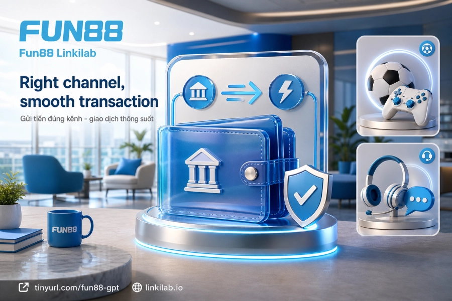 hạn mức nạp tiền Fun88 các kênh thanh toán ngân hàng Fastpay 2026