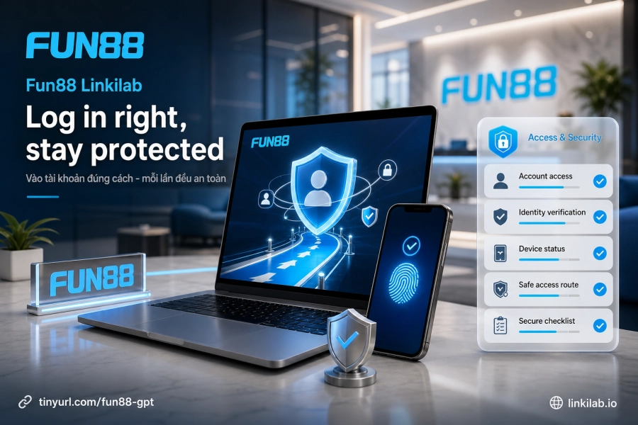 vào tài khoản Fun88 qua website app mobile và trình duyệt bảo mật