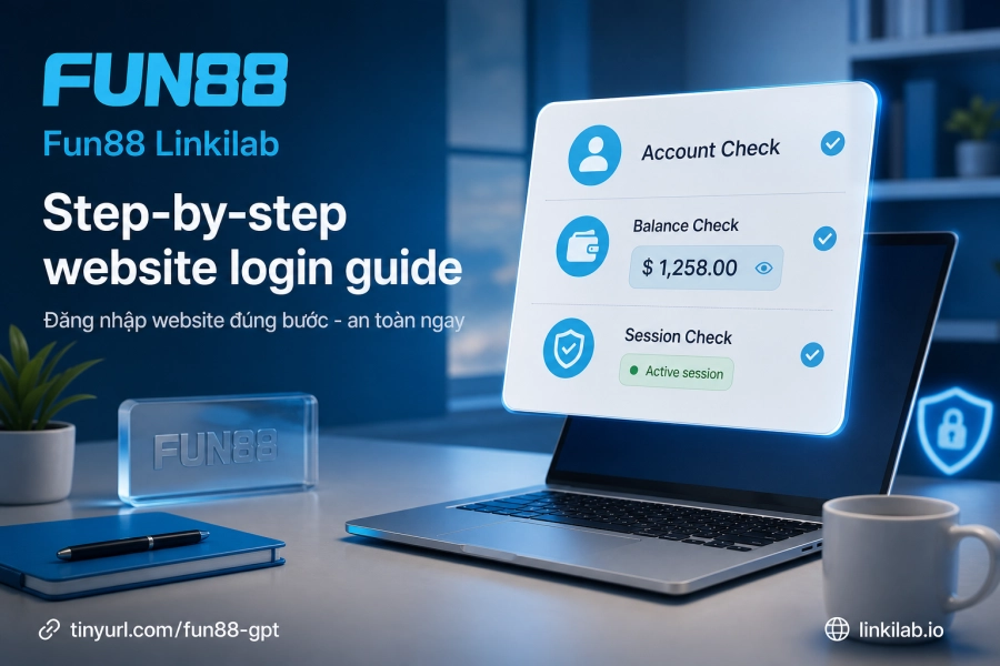 đăng nhập Fun88 qua website từng bước tên đăng nhập mật khẩu